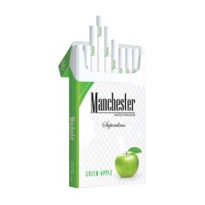 Сигареты Manchester Green Apple Superslims